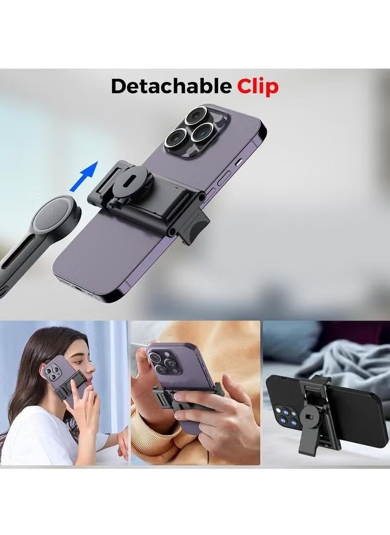 TIGER - Auto Face Tracking Tripod – 360° Rotation Smart Tracking Phone Holder, Gesture Control, No App Required, Rechargeable Camera Mount with Remote for Video Recording & Live Streaming - Image 1