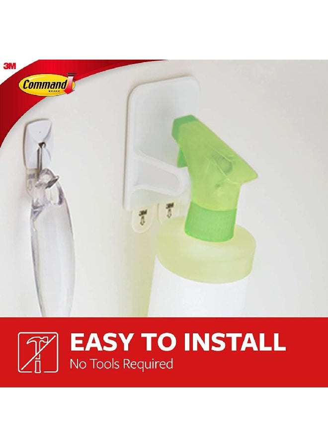 Command Spray Bottle Hanger with 2 Straps White 17.2 x 9.8 x 4.4 cm UU011300173  - Image 4