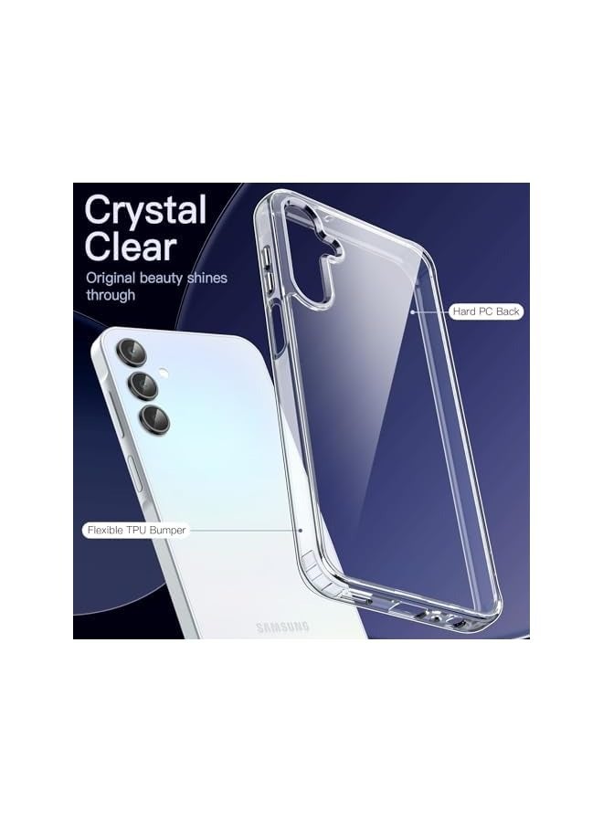 Jetech Case for Galaxy A15 5G / 4G 6.5-Inch, Non-Yellowing Shockproof Bumper Protective Phone Cover, Anti-Scratch Hard PC Back (Clear) - Image 3