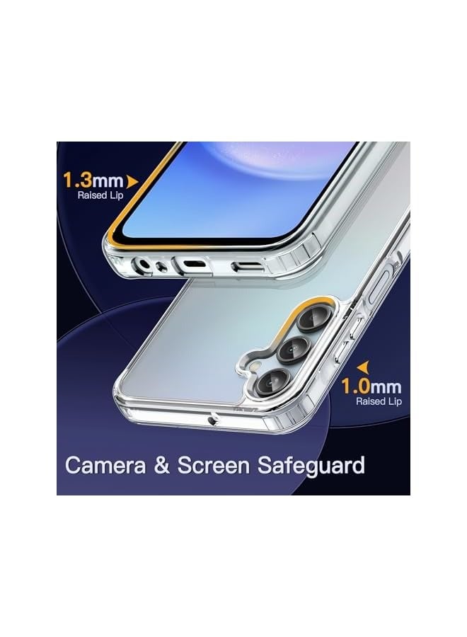 Jetech Case for Galaxy A15 5G / 4G 6.5-Inch, Non-Yellowing Shockproof Bumper Protective Phone Cover, Anti-Scratch Hard PC Back (Clear) - Image 5