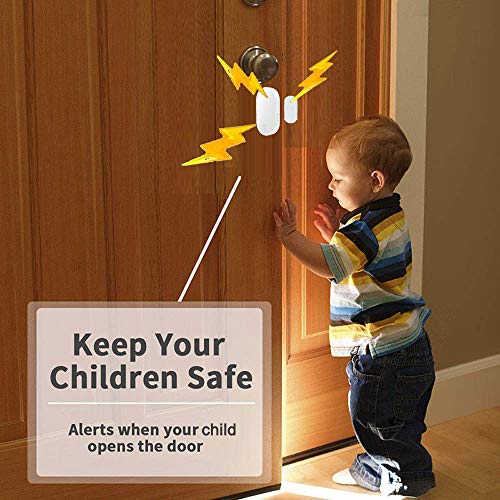 EverNary Door Window Alarm,125dB Pool Magnet Sensor Alert for Kids Safety,3Pcs Burglar Alarm for Home Security - Image 4