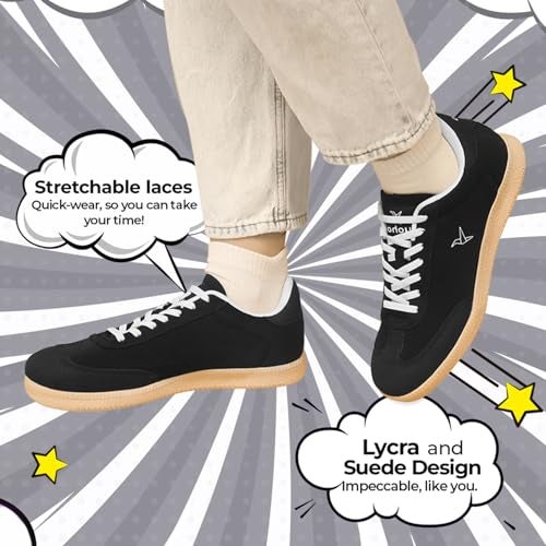 YOHO Quoi Sneakers for Women | Stylish Casual Shoes | Comfortable Fit | Vibrant Colours | Cushioned Insole | Mighty Black - UK 6 - Image 2