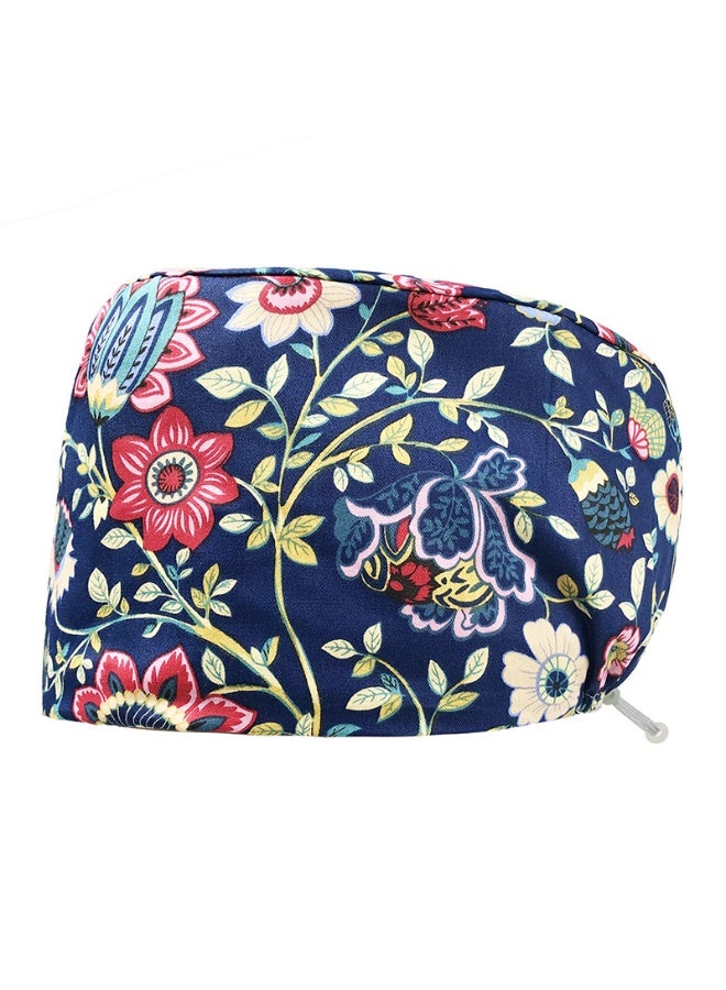 NIBEMINENT Unisex Scrub Hats Surgical Hats Printed Medical Nurse Operating Room Caps Women Pet Grooming Nursing Hats Sanitary Cap