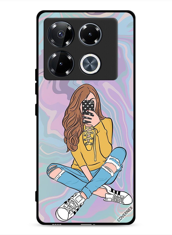 Covernex غطاء حماية إنفينكس نوت 40 برو بلس 5G لفتاة تلتقط صورة - Image 1