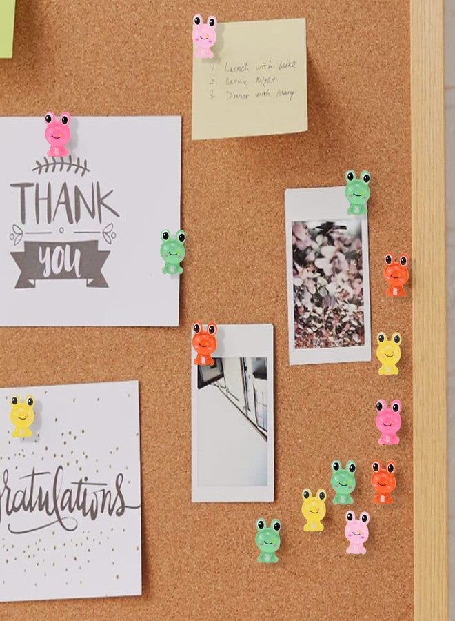 LLDYNW 30 pcs Frog Push Pins Animal Thumbtacks Cork Board Pushpins for Photos Memo Wall Offices Drawing Pins - Image 4
