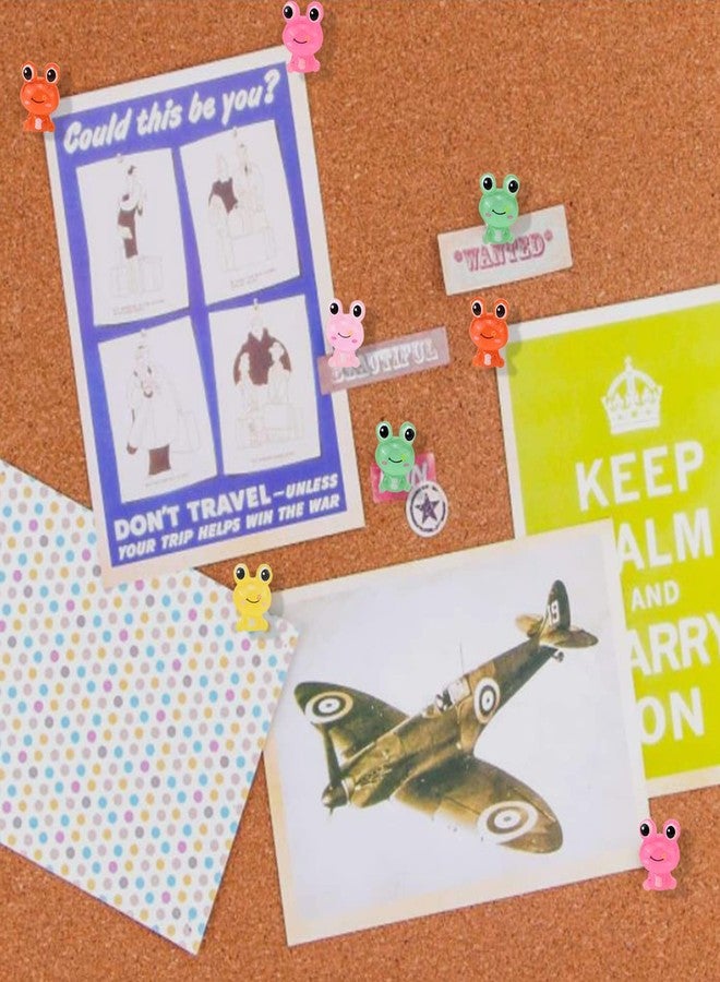 LLDYNW 30 pcs Frog Push Pins Animal Thumbtacks Cork Board Pushpins for Photos Memo Wall Offices Drawing Pins - Image 5