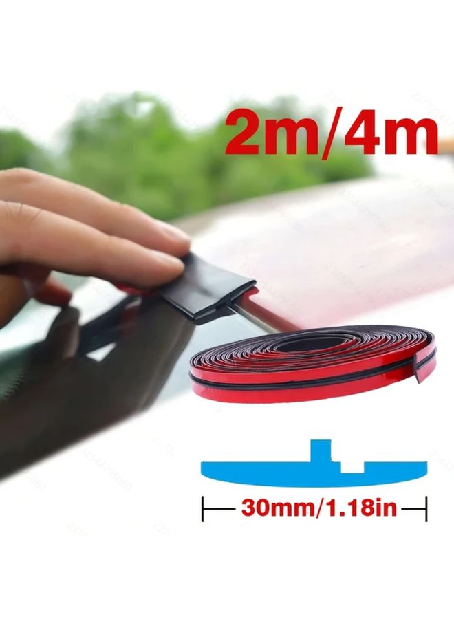 30mm T Shaped Seal Strip Waterproof Dustproof for Car Windshield Sunroof 4m - Image 1