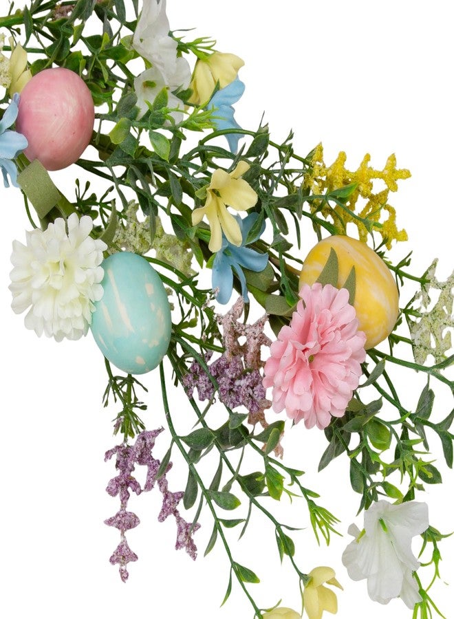 VGIA 6Ft Easter Egg Garland Easter Decorations Spring Flower Garland for Mantle Gifts Home Decor Wall Window Table - Image 5