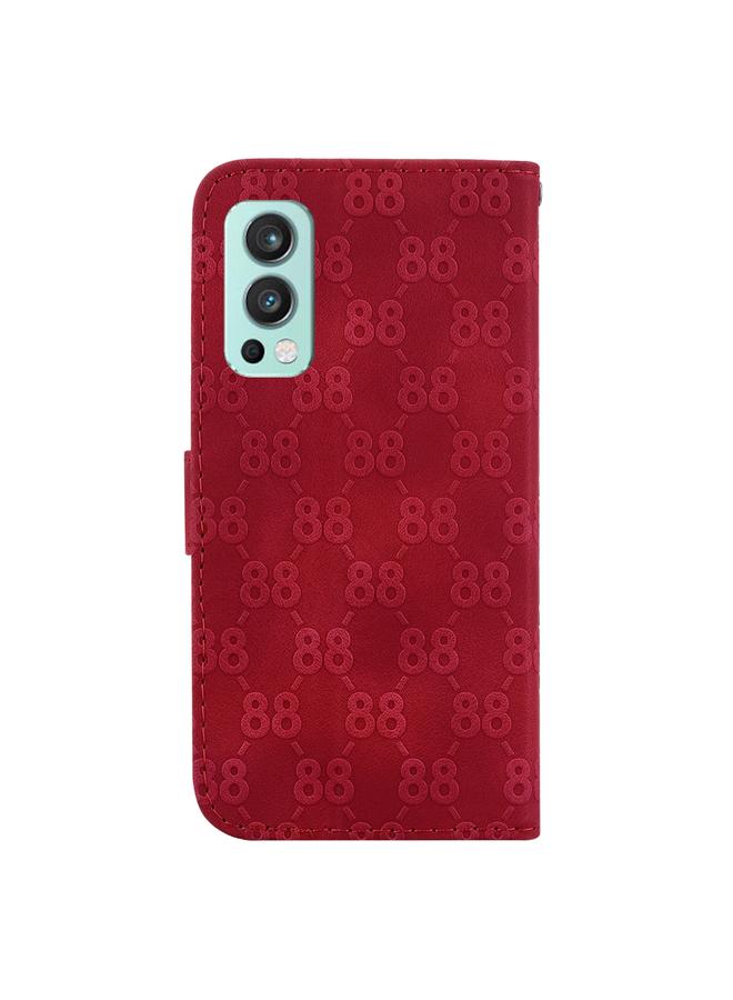 S-TOP Case For OnePlus Nord 2 5G Double 8-shaped Embossed Leather Phone Case - Image 3