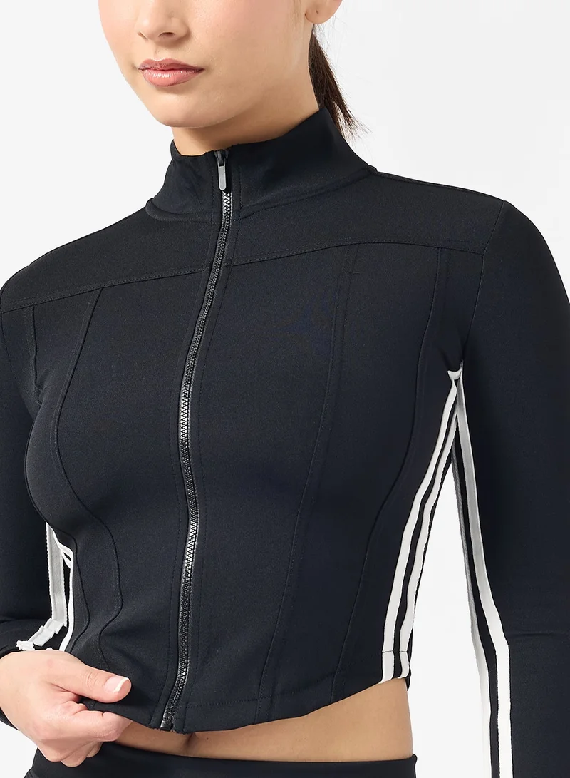 FRWD  Zip Up Contour Jacket with Side Stripes for Women | Best Price UAE