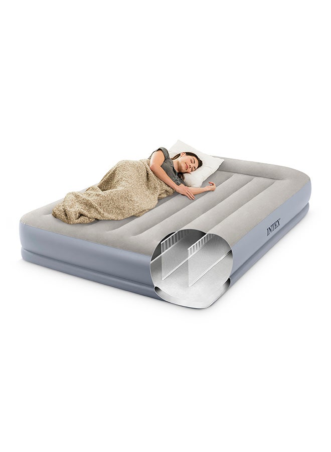 INTEX Dura-Beam Standard Pillow Rest Mid-Rise Air Mattress 30 cm vinyl Grey 152x203x30cm - Image 5