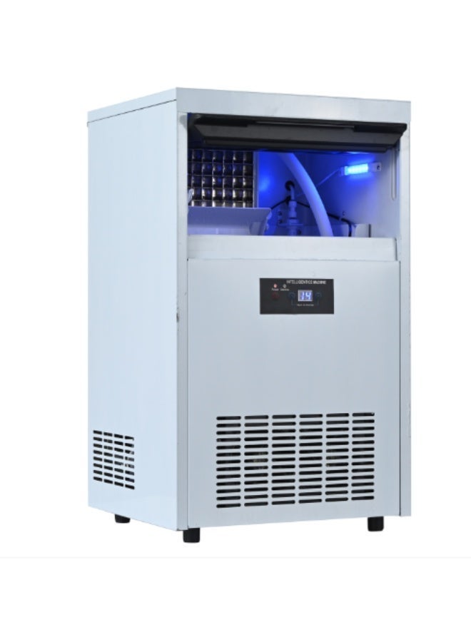 سنو فيلج سنو فلج   آلة صنع ثلج مكعبات تجارية، مستقلة، بسعة إنتاج 40 كجم/لليوم، مع خزان لتخزين الثلج، مبردة هوائيًا،  بقوة 245 واط، من الفولاذ المقاوم للصدأ، للمطاعم والمقاهي. - Image 2