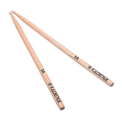 Kadence Classic Drum Sticks Hickory Wood, Nylon Tip For Kids, Begginers and Adults (5A) - Image 4