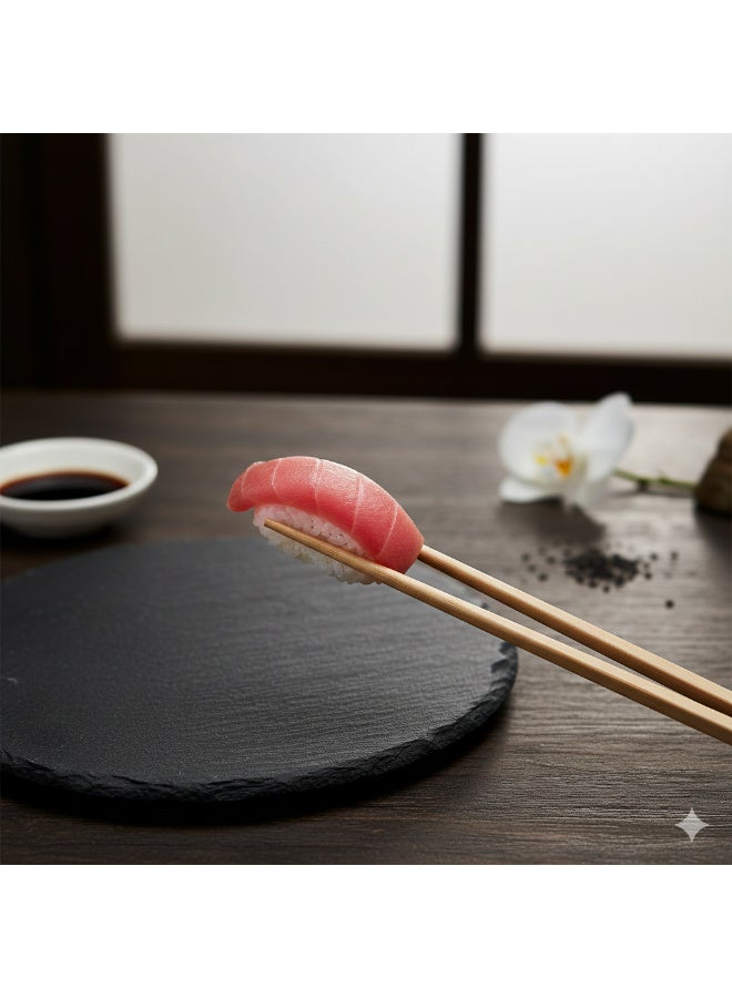 Reusable sushi chopsticks set (10 pieces) with stylish storage box - Non-slip design for an easy dining experience - Perfect for sushi, noodles, and all Asian dishes - Eco-friendly. - Image 1