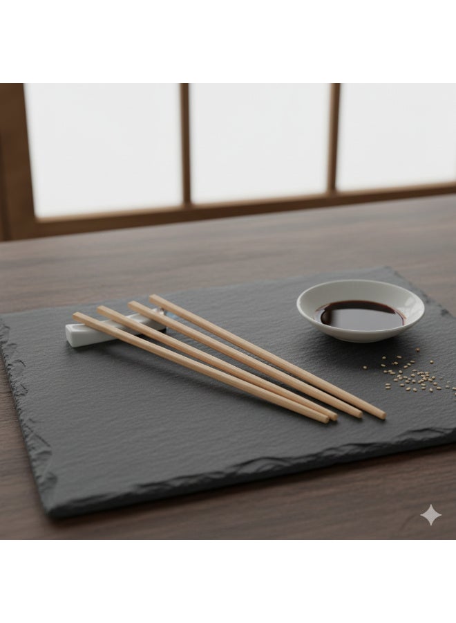 Reusable sushi chopsticks set (10 pieces) with stylish storage box - Non-slip design for an easy dining experience - Perfect for sushi, noodles, and all Asian dishes - Eco-friendly. - Image 2