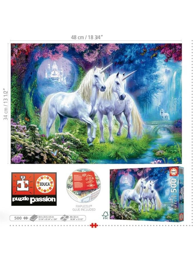 EDUCA بازل يونيكورن في الغابة 500 قطعة - Image 2
