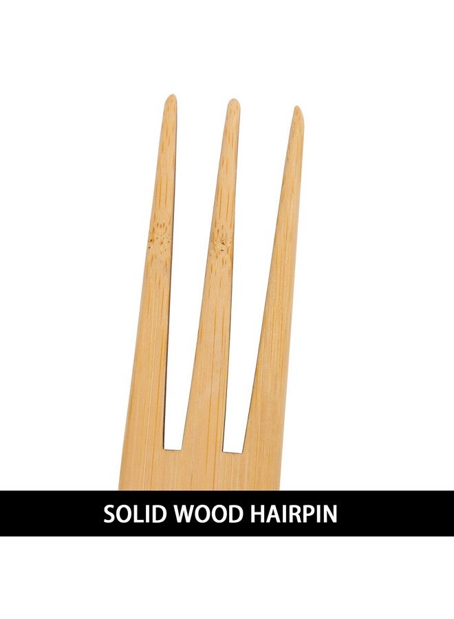 Jelyne African Comb For Hair Wide Tooth Pick Comb Three Prong Afro Pick For Curly Hair - Image 5