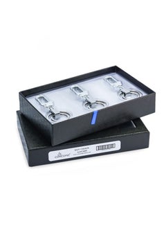 CONCORD Keychain stainless steel  3 + 3 pcs in 1 box  / silver  - Image 3