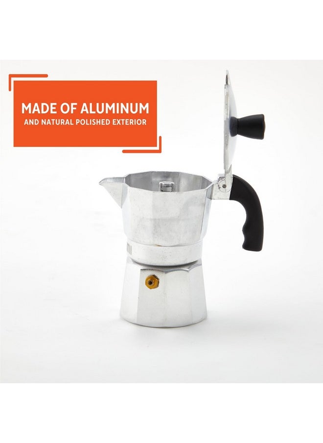 Imusa Imusa Aluminum Espresso Stovetop 1-cup Coffeemaker, Silver  - Image 3