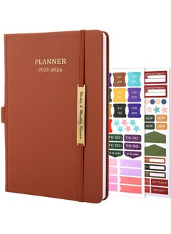 Bukela Planner Notebook 2025-2026, Month Weekly Planner Runs JAN 2025 to JUN 2026, 2025-2026 Planner with Pen Loop, Back Pocket and Stickers, 18 Months Planner, Monthly Planners 2025-2026  - Image 1