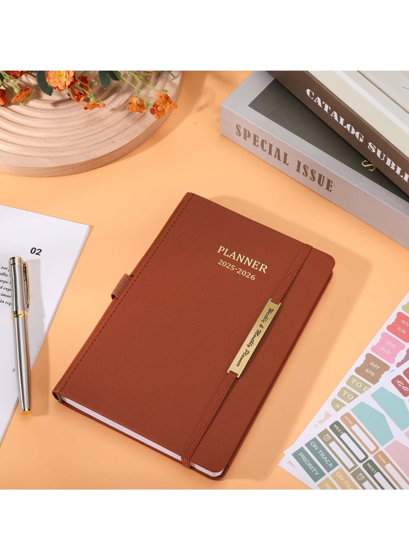 Bukela - Planner Notebook 2025-2026, Month Weekly Planner Runs JAN 2025 to JUN 2026, 2025-2026 Planner with Pen Loop, Back Pocket and Stickers, 18 Months Planner, Monthly Planners 2025-2026 - Image 1