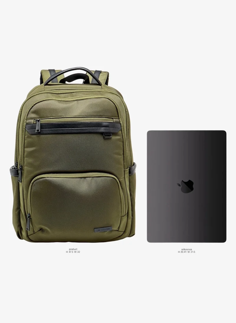 لي كوبر Textured Backpack With Adjustable Shoulder Straps