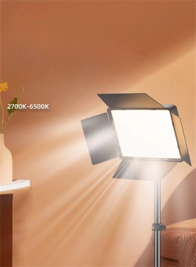 Professional 3 Color LED Video Light for Studio  Product Photography Video Shooting with U Bracket and Barndoor - Image 1