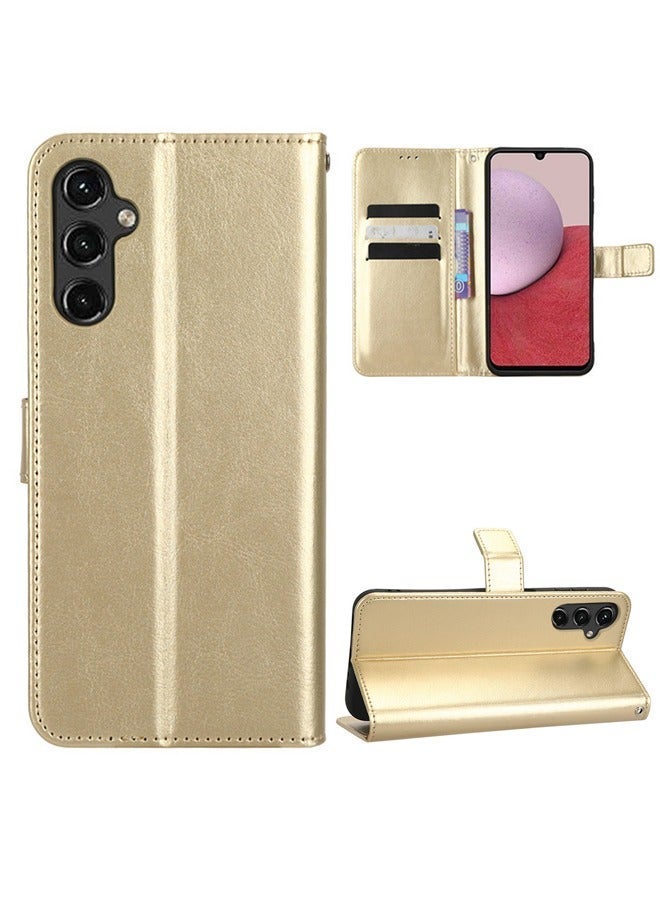 X-level Samsung Galaxy A15 4G/5G Phone Case Cover with Full Body Camera Len Protector PU Leather Wallet Card Holder Shockproof Protective Back Cover with Release Hand Phone Holder Daily Video Kickstand - Image 2