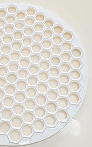 trmaker Pratic Circle (Small Holes) Ravioli Mold for Small Ravioli (121 small dough rounds) - 12.5"/32cm Dough Cutting Apparatus 121 Holes - Ravioli Cutter for Turkish Ravioli or Manti - White - Image 5