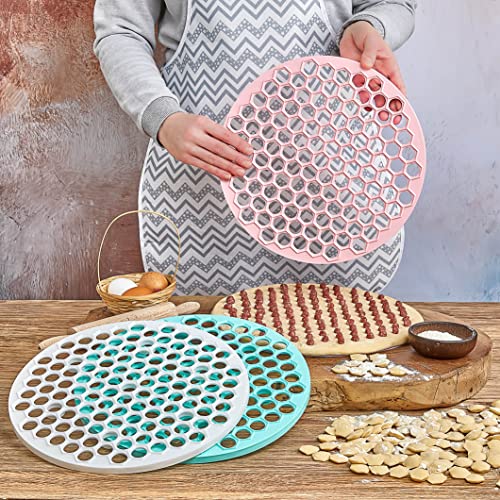 trmaker Pratic Circle (Small Holes) Ravioli Mold for Small Ravioli (121 small dough rounds) - 12.5"/32cm Dough Cutting Apparatus 121 Holes - Ravioli Cutter for Turkish Ravioli or Manti - White - Image 4