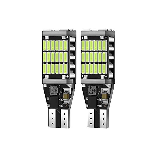 Automaze T15 W6W 912 921, LED Car Truck Backup Reverse Lights, 4014 Chipset 45 SMD (Ice Blue) - Image 1