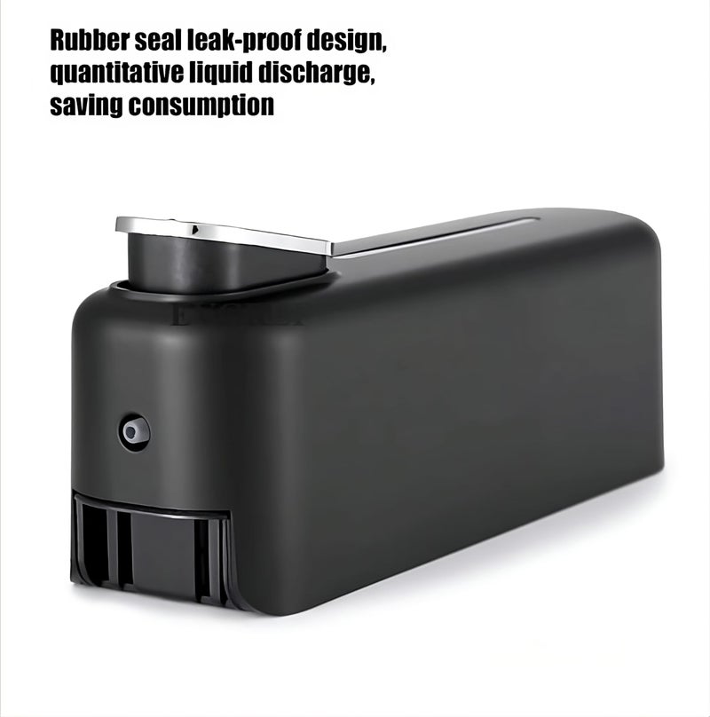 EVGREF Liquid Soap Dispenser 350 ML (Black) (Set of 1) - Image 2