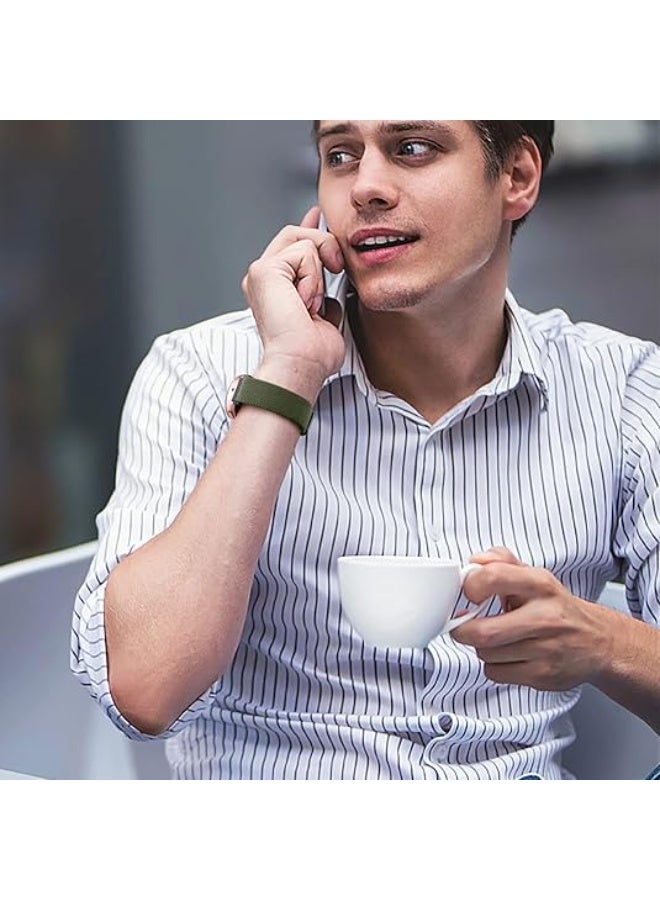 Elastic Bands Compatible with Samsung Galaxy Watch 8 7 6 5 4 40mm 44mm/Galaxy Watch 8 Classic 6 4 Classic 43mm 47mm 42mm 46mm/5 Pro Band 45mm/Active 2,3 Pack 20mm Adjustable Nylon Sport Band - Image 4