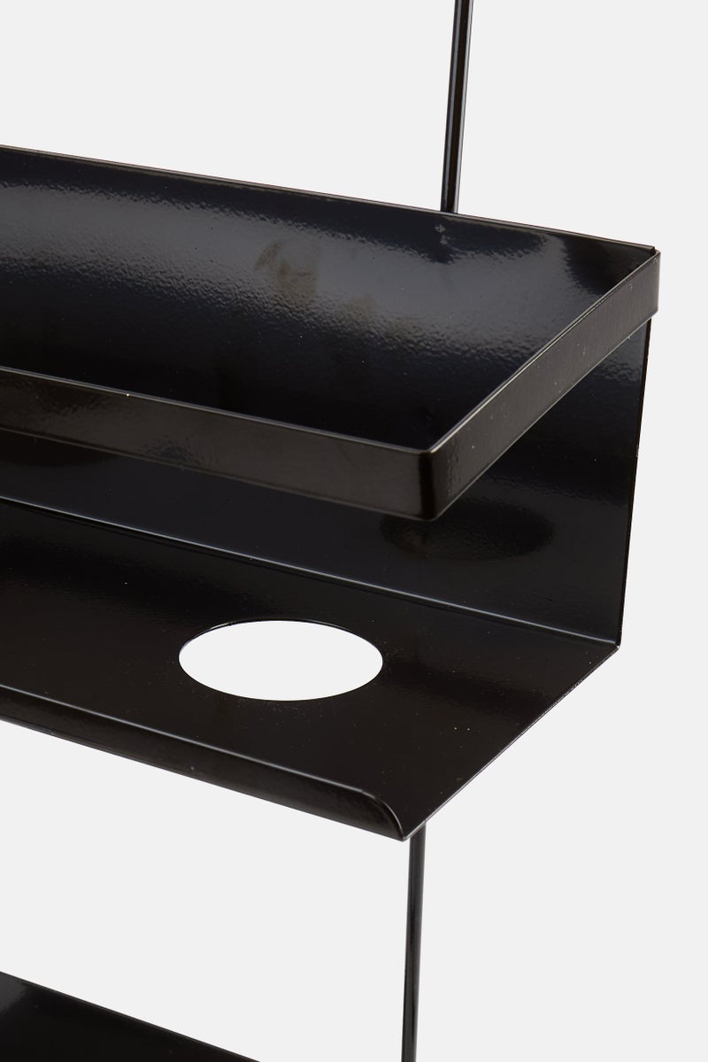 AMG حامل دش معلق من المعدن 28 x 12 x 60.5 سم، شوكولاتة - Image 4