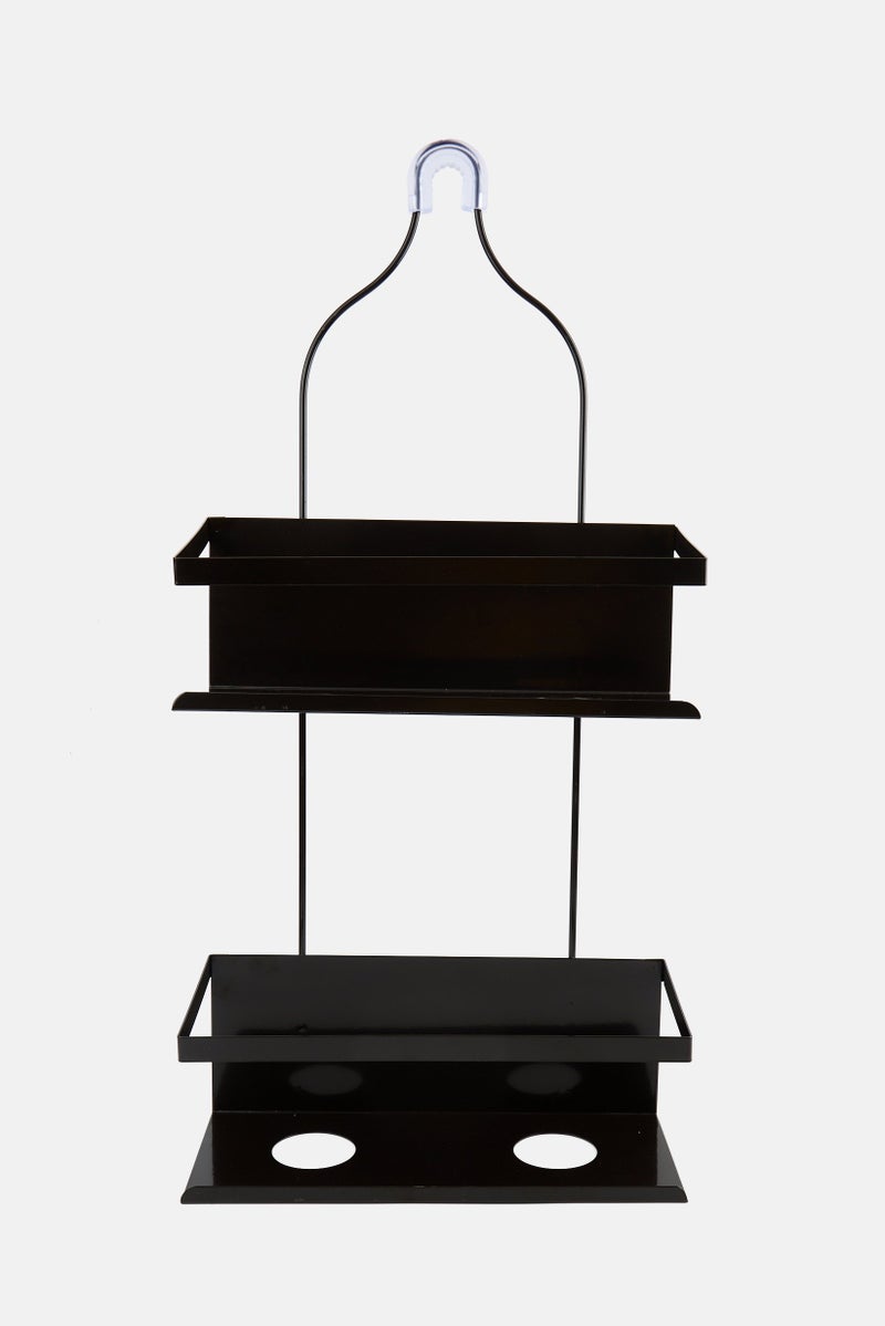 AMG حامل دش معلق من المعدن 28 x 12 x 60.5 سم، شوكولاتة - Image 2