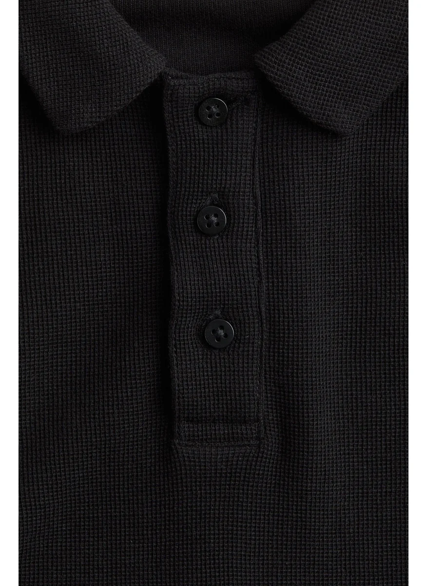 H&M Long-Sleeved Polo Shirt