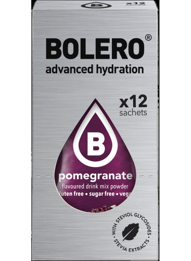 بوليرو منكهات الماء بوليرو - نكهة الرمان (12*3 جرام) - Image 1