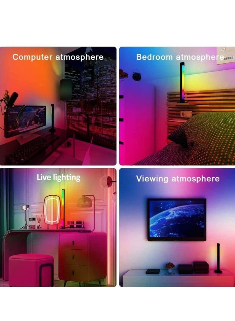 Raxoom Smart RGB LED Light Bars, Ambient Lighting, Bluetooth Monitor Flow Light Bars with APP Control, Color Gaming Light Bar for TV/Room Decoration/Movie/PC. - Image 5