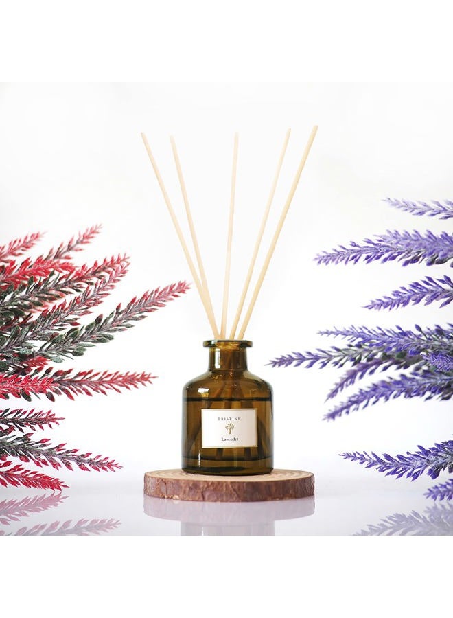 PRISTINE The Lavender Dream Reed Diffuser for Home | Fresh Lavender & Eucalyptus Room Fragrance Reed Diffusers, Oil & Room Diffusers with Reeds Stick Set | Perfect Home Fragrance Scent - Image 1