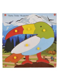 Skillofun Skillofun Wooden Theme Puzzle Standard Woodpecker Knobs, Multi Color  - Image 1