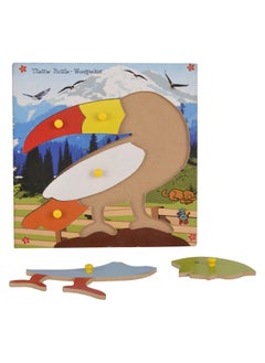 Skillofun Skillofun Wooden Theme Puzzle Standard Woodpecker Knobs, Multi Color  - Image 2