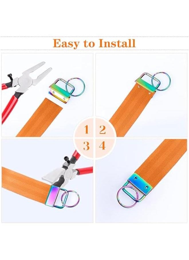 FYLX - Key Fob Hardware Set for Key Chain Making  42PCS 1 Inch Keychain Hardware in 7 Colors  Supplies for Wristlet Keychain Key Lanyard - Image 1