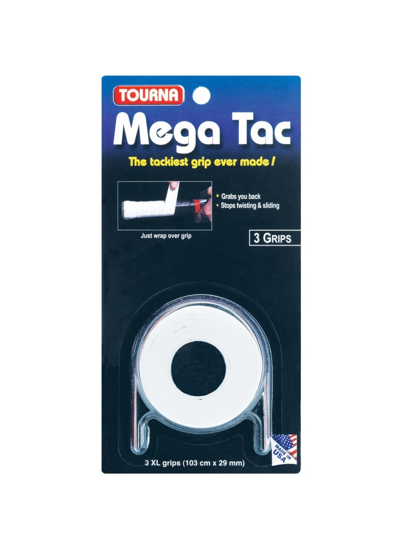 TOURNA MEGA TAC – 3 PACK White