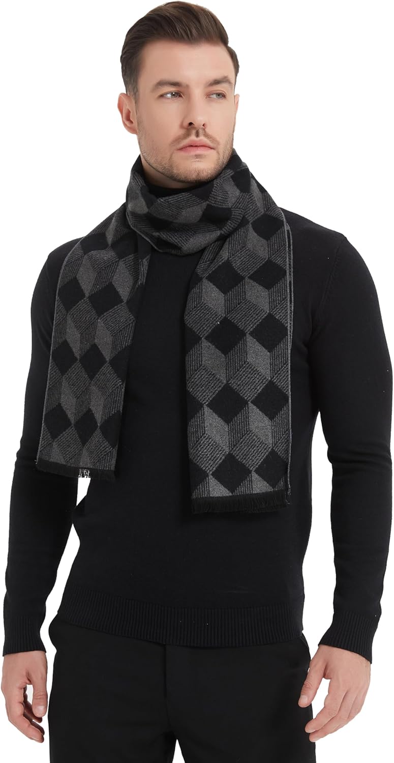 EP Mode Men's Winter Scarf, Cashmere Feel, Super Soft & Warm - Image 2