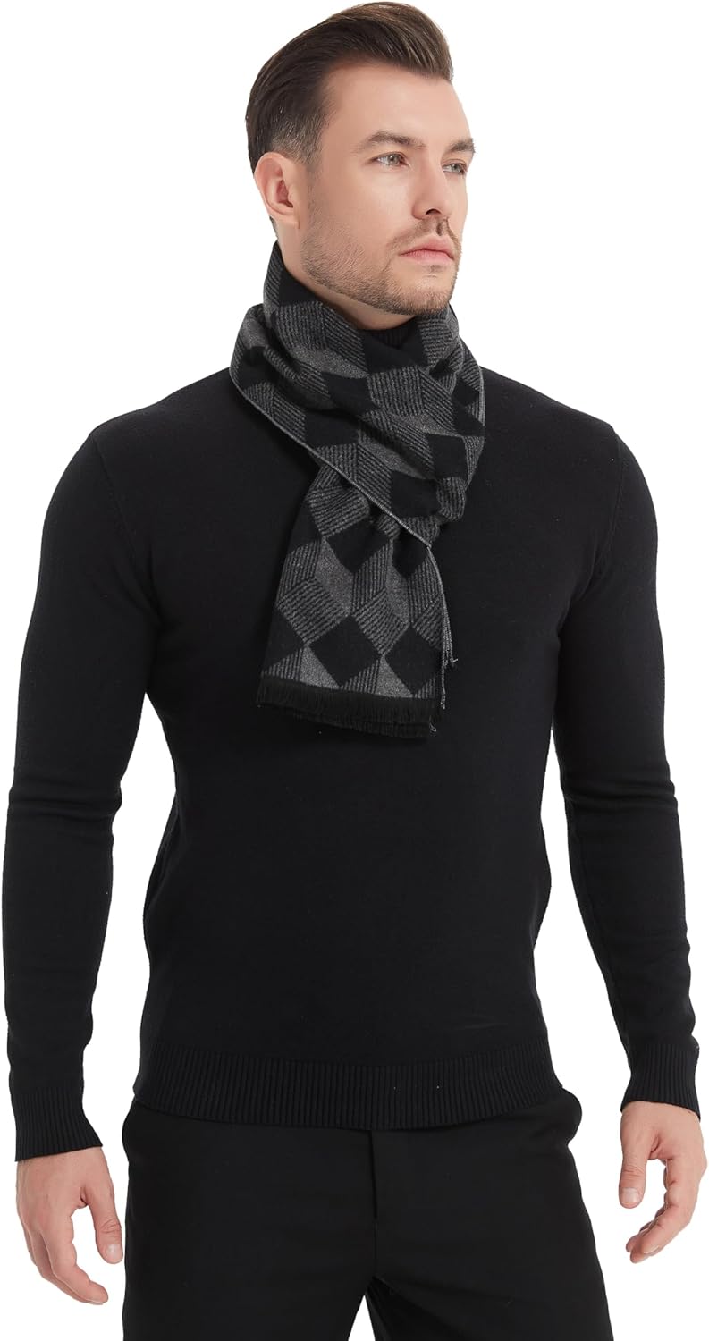 EP Mode Men's Winter Scarf, Cashmere Feel, Super Soft & Warm - Image 3