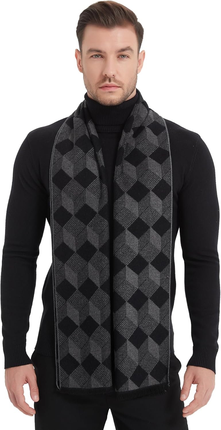 EP Mode Men's Winter Scarf, Cashmere Feel, Super Soft & Warm - Image 1
