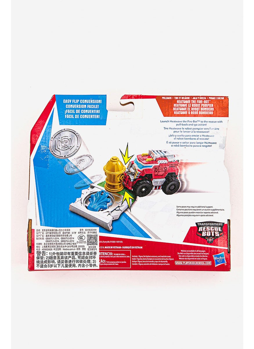 Has Bro Transformer Rescue Bots Heatwave Action Figure, Red Combo  - Image 2