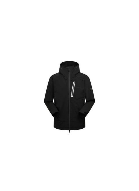 Men's Outdoor Three-Proof Functional Jacket - Spring/Summer Black