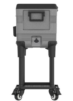 Cosmoplast 70L KeepCold Patio Icebox Cart with Wheels (Grey)  - Image 4