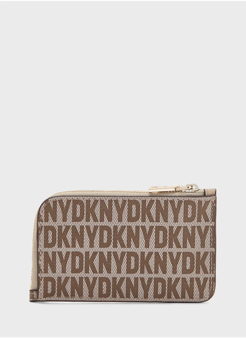 DKNY Perri Zip Around Card Case Wallets Bags